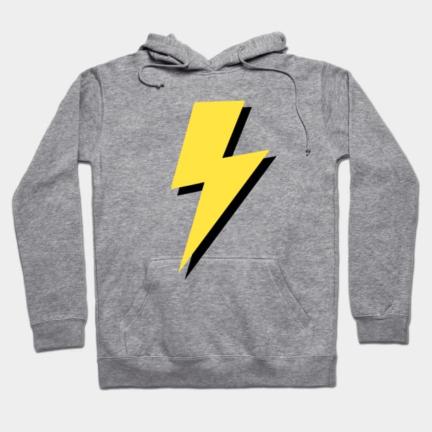 Yellow and Black Lightning Bolt Hoodie by OneThreeSix